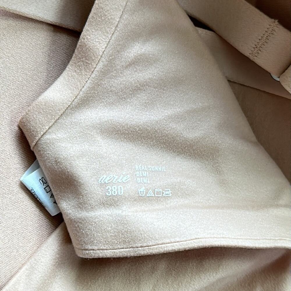 Aerie Real Sunnie Demi Bra Tan Size 38D - Picture 4 of 4